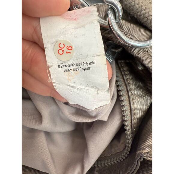 Kipling Elysia Metallic Brown Gold Pewter Bag Crossbody Purse Plush Gorilla - Picture 7 of 11